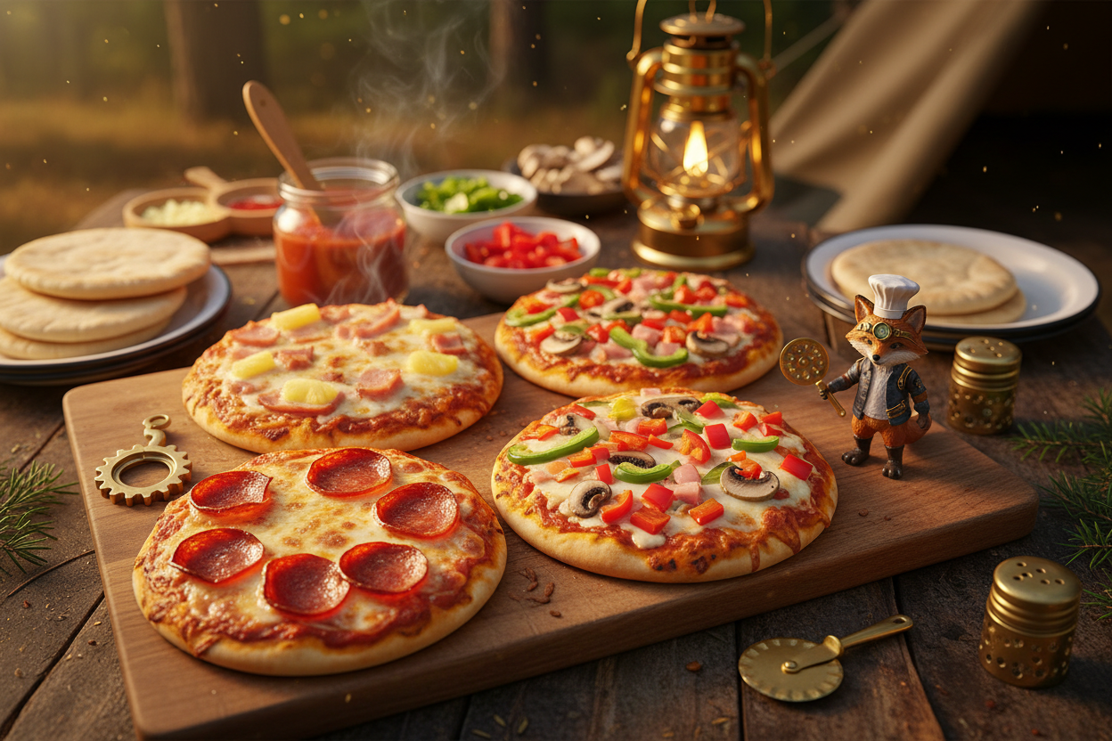 Mini Pizzas Personnalisées sur Pitas