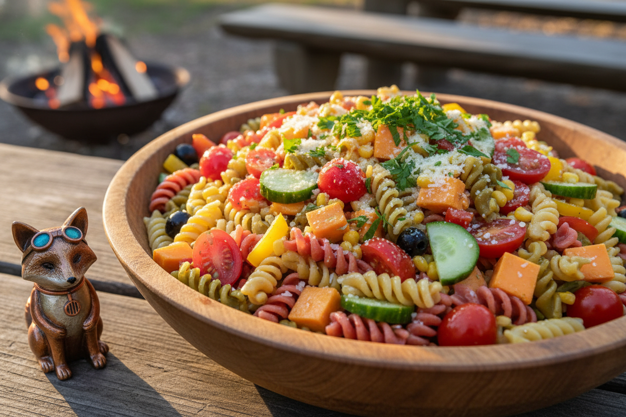 Salade de Pâtes Colorée Arc-en-ciel