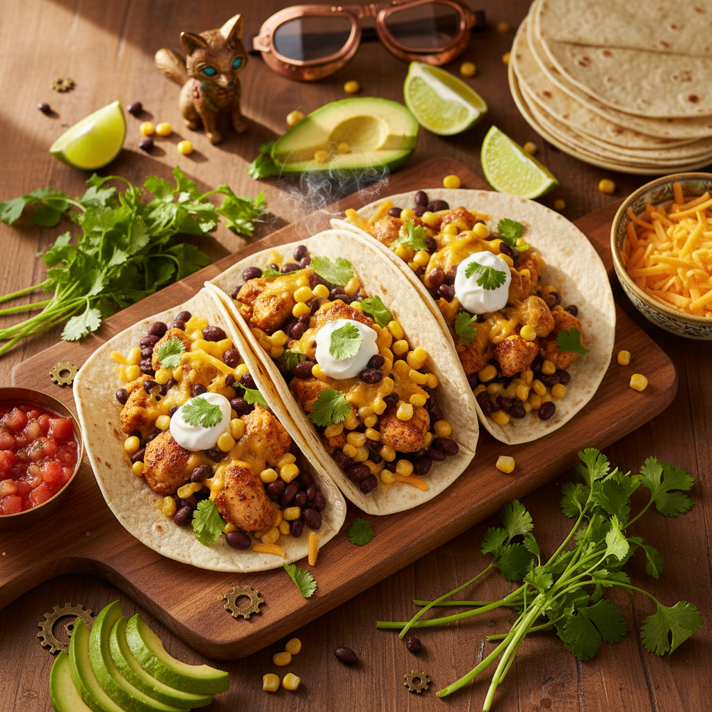 Tacos au poulet du Renard Festif